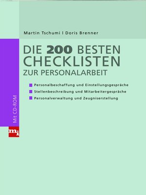 cover image of Die 200 besten Checklisten zur Personalarbeit